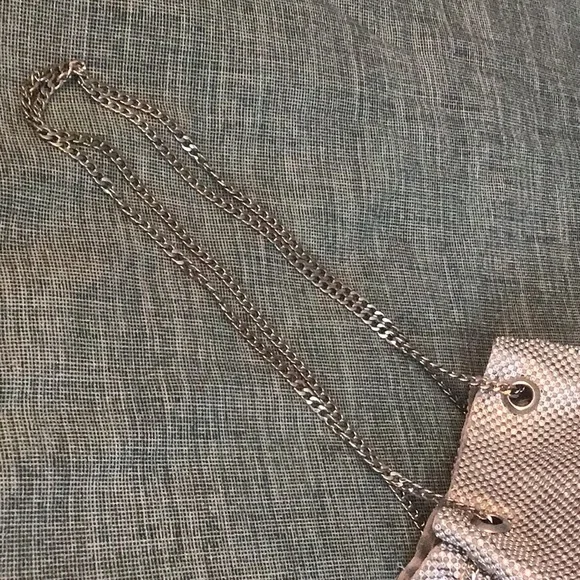 Francesca's Collections Rhinestone Silver Chain Bag. - Picture 8 of 8